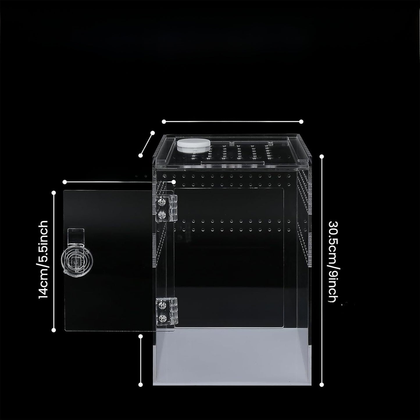 Acrylic Jumping Spider Enclosure with Front Opening